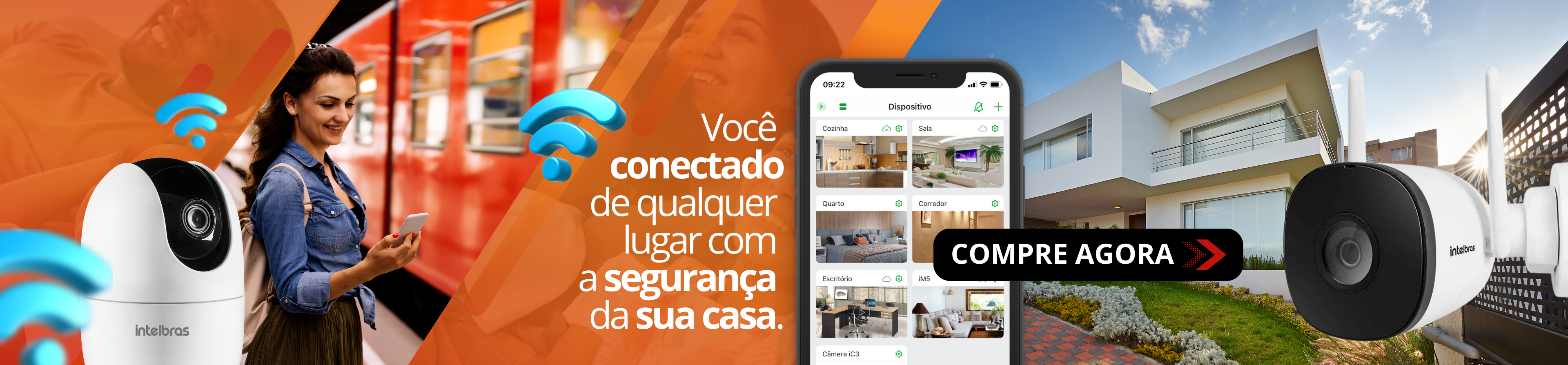 Conectado com a segurança da sua casa